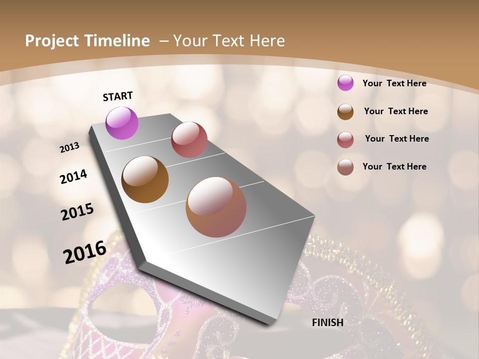 Space Masquerade Accessory PowerPoint Template