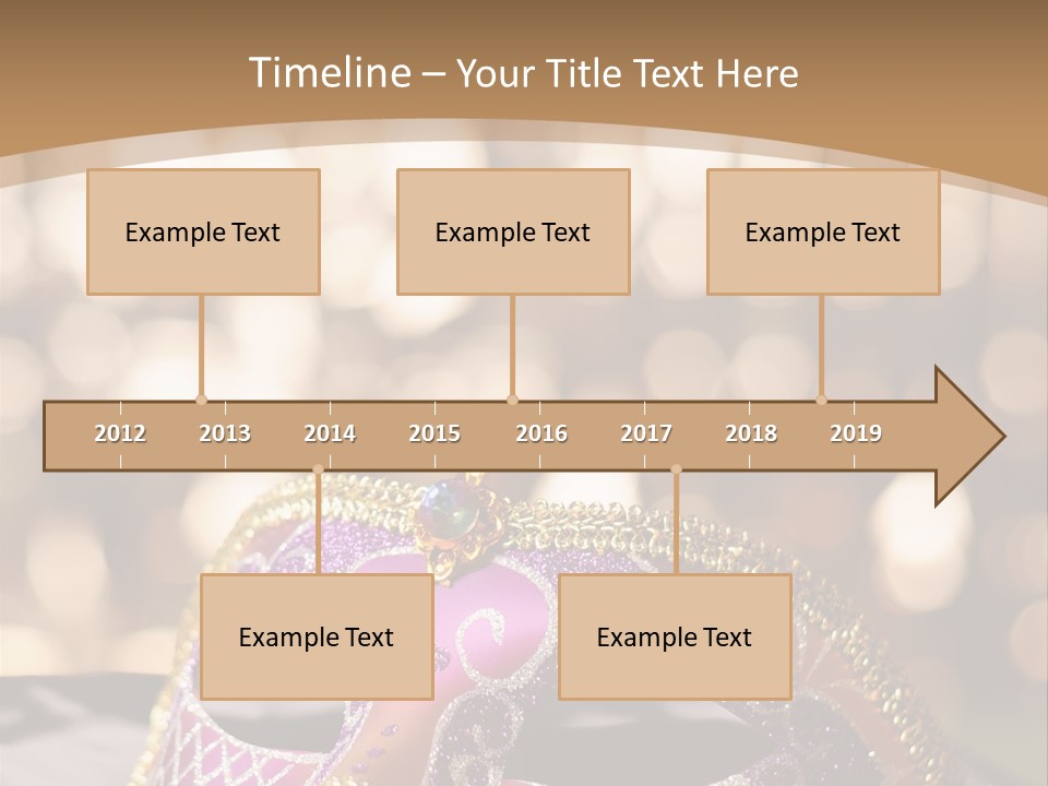 Space Masquerade Accessory PowerPoint Template