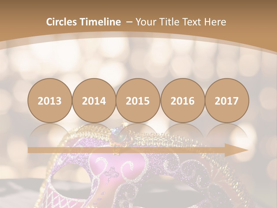 Space Masquerade Accessory PowerPoint Template