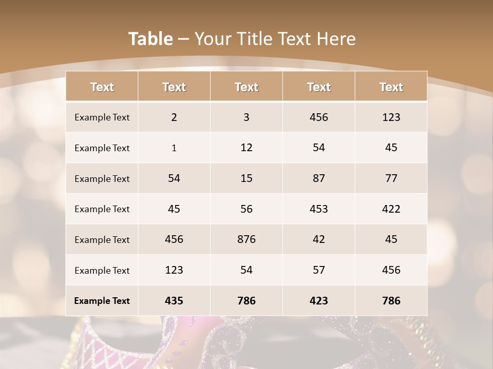 Space Masquerade Accessory PowerPoint Template