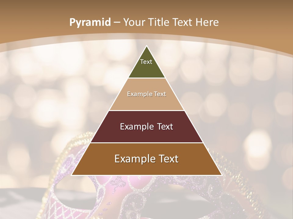 Space Masquerade Accessory PowerPoint Template