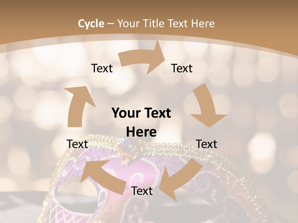 Space Masquerade Accessory PowerPoint Template