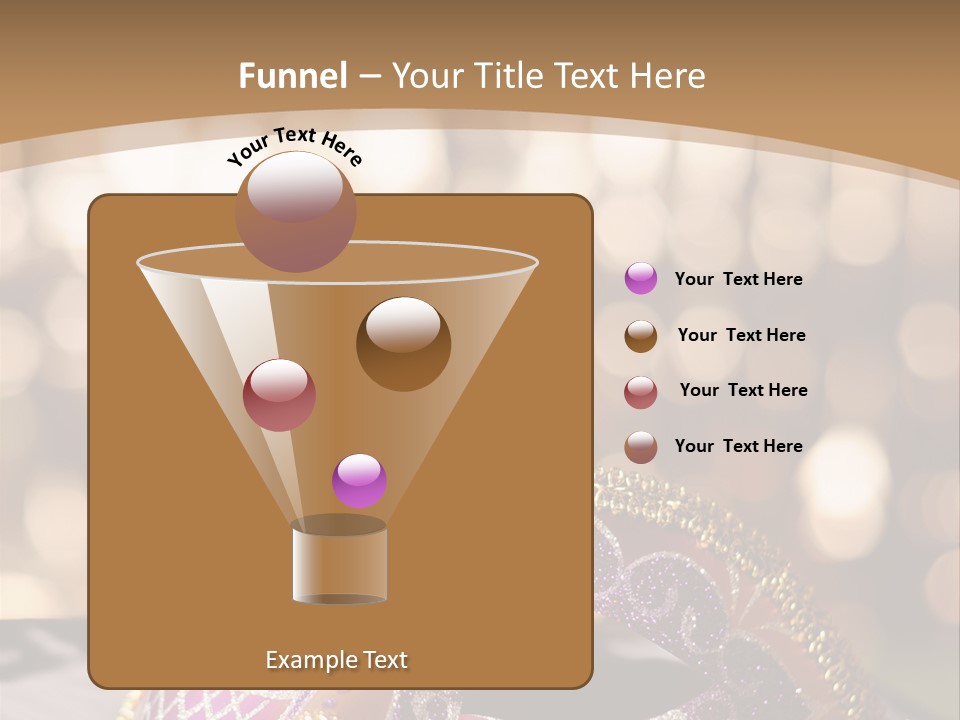 Space Masquerade Accessory PowerPoint Template