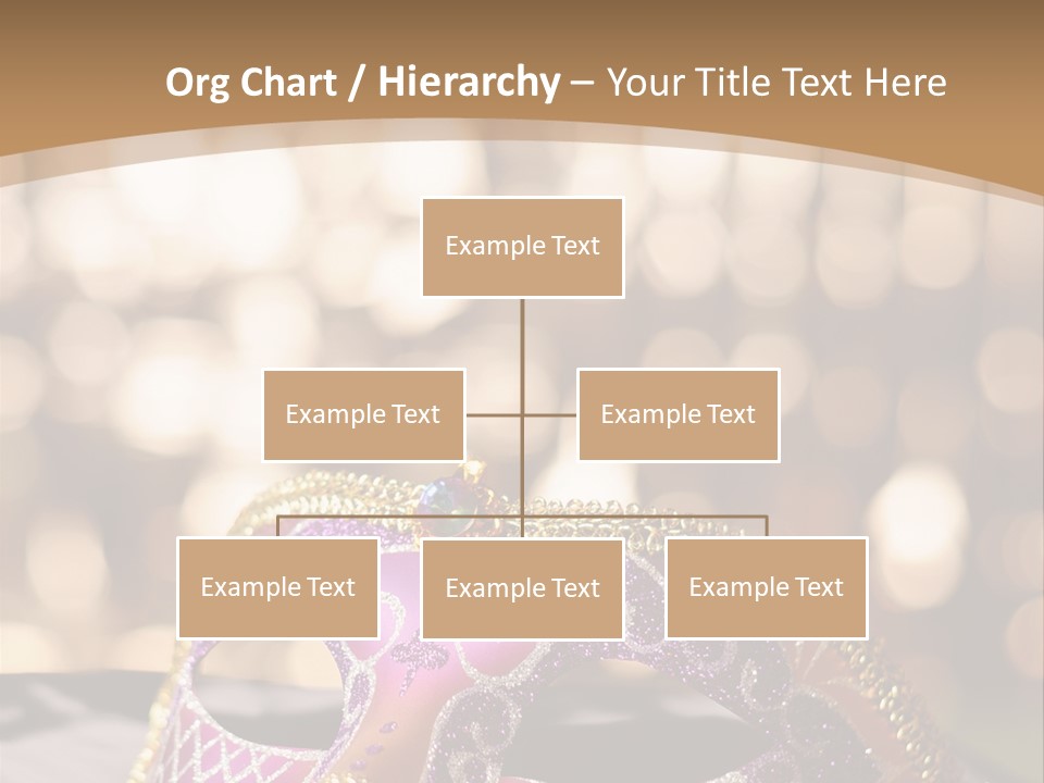 Space Masquerade Accessory PowerPoint Template