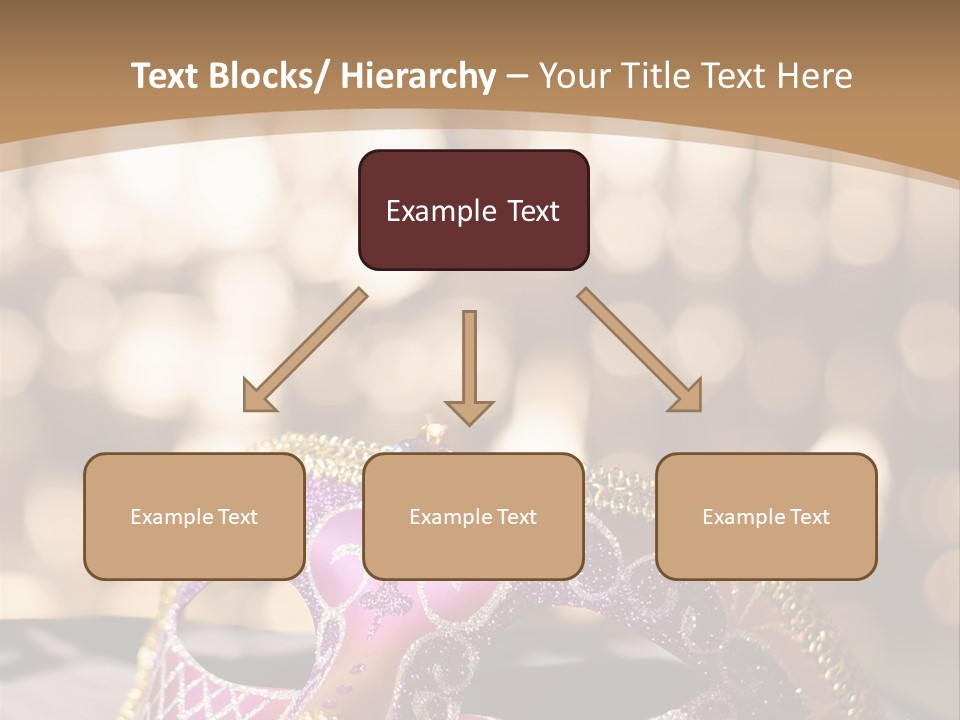 Space Masquerade Accessory PowerPoint Template