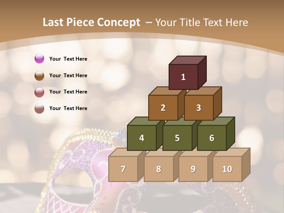 Space Masquerade Accessory PowerPoint Template