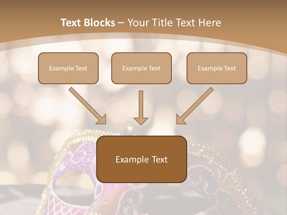 Space Masquerade Accessory PowerPoint Template