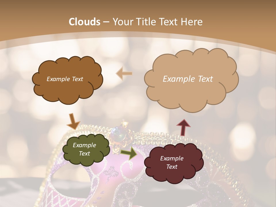 Space Masquerade Accessory PowerPoint Template