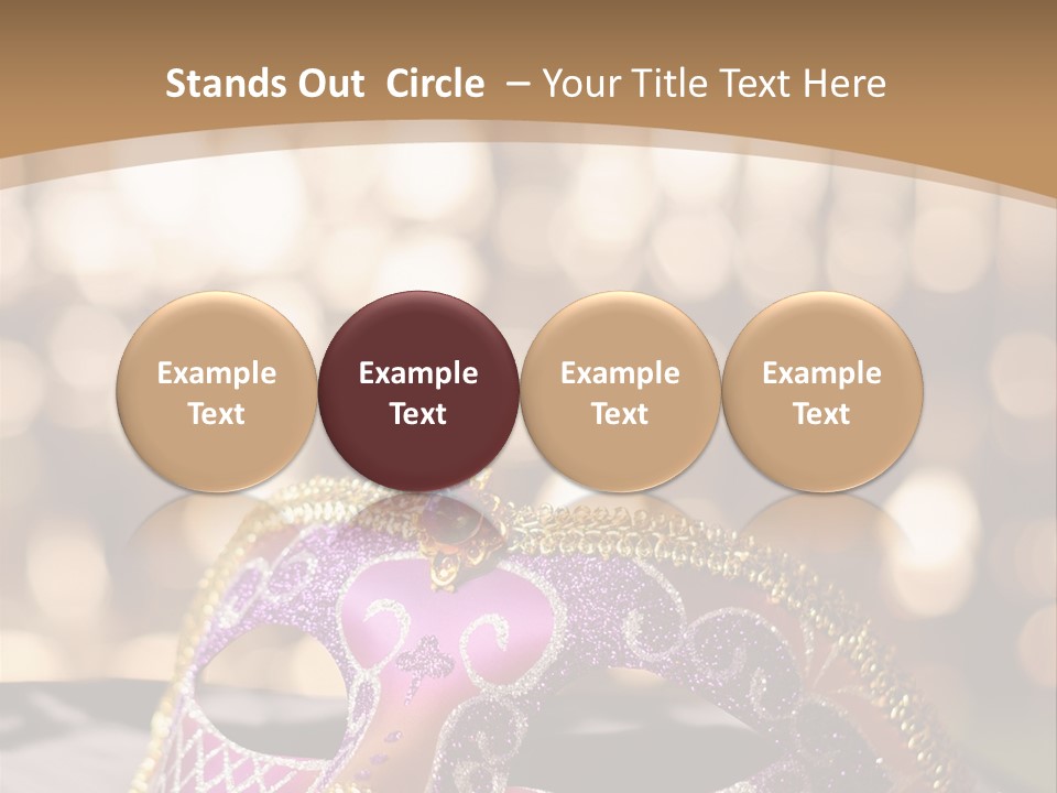 Space Masquerade Accessory PowerPoint Template