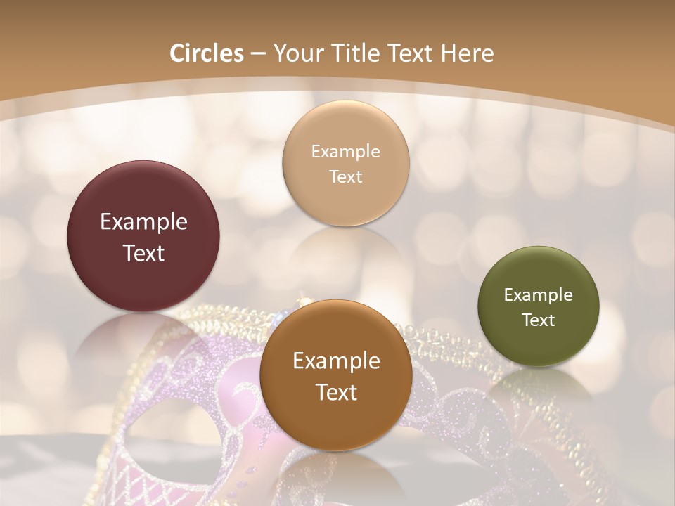 Space Masquerade Accessory PowerPoint Template