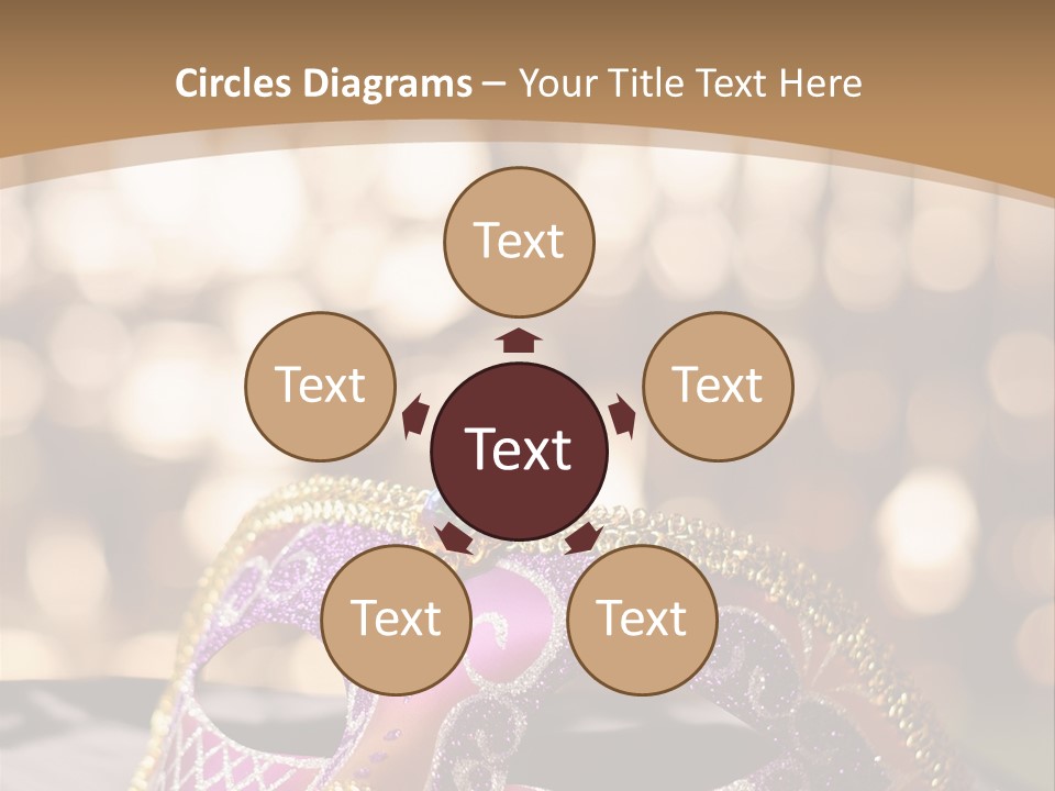 Space Masquerade Accessory PowerPoint Template