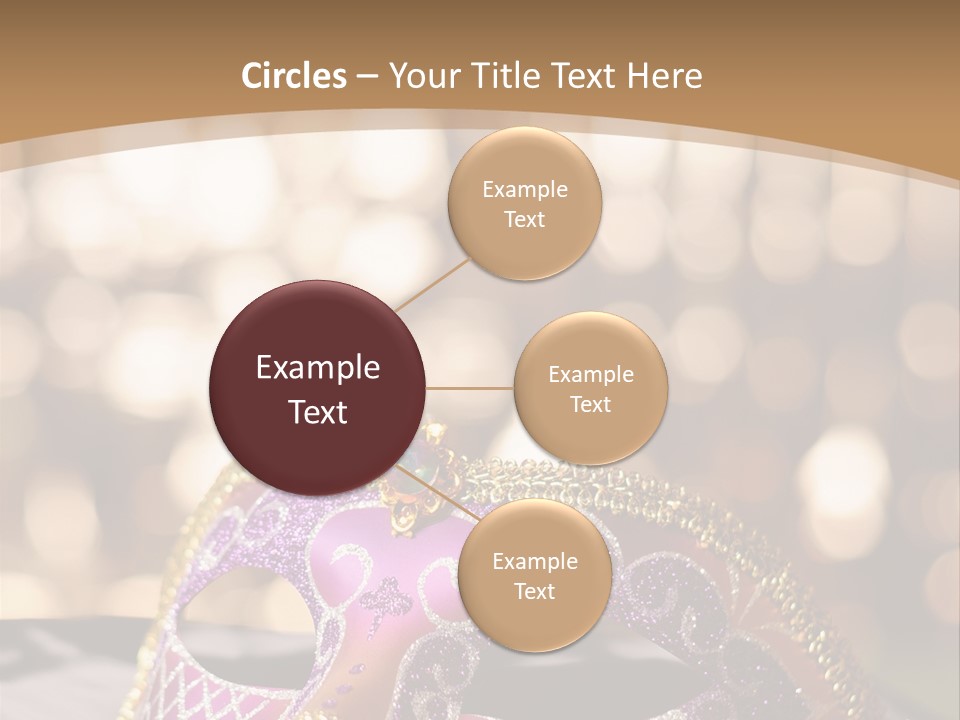 Space Masquerade Accessory PowerPoint Template