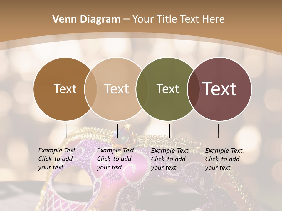 Space Masquerade Accessory PowerPoint Template