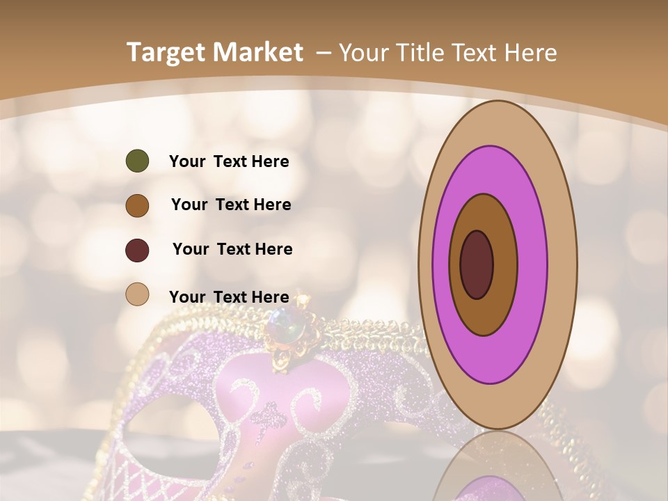 Space Masquerade Accessory PowerPoint Template