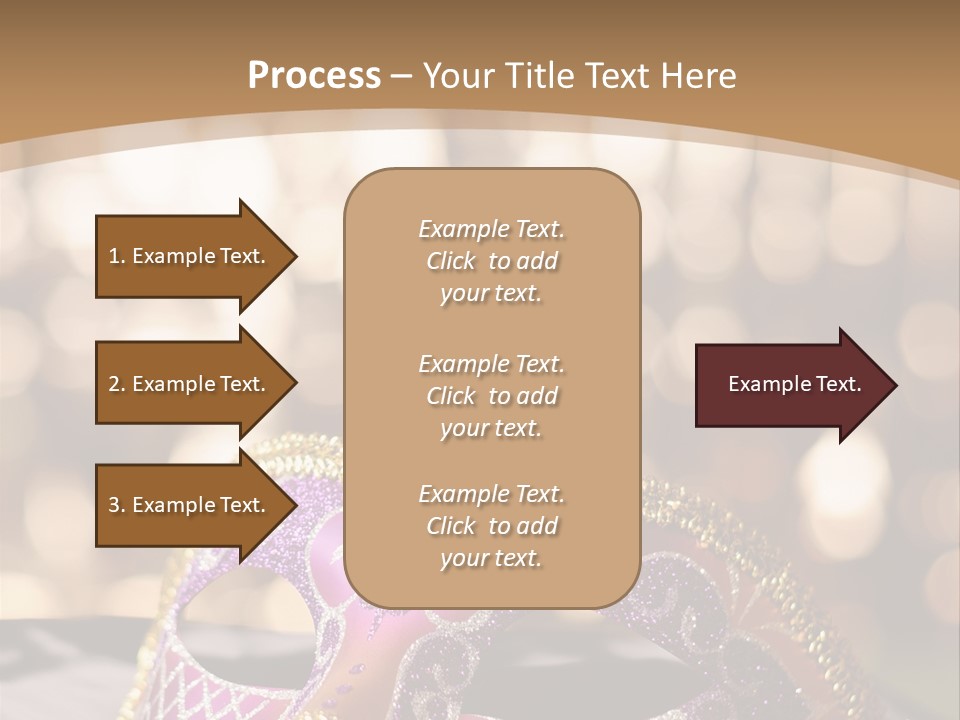 Space Masquerade Accessory PowerPoint Template