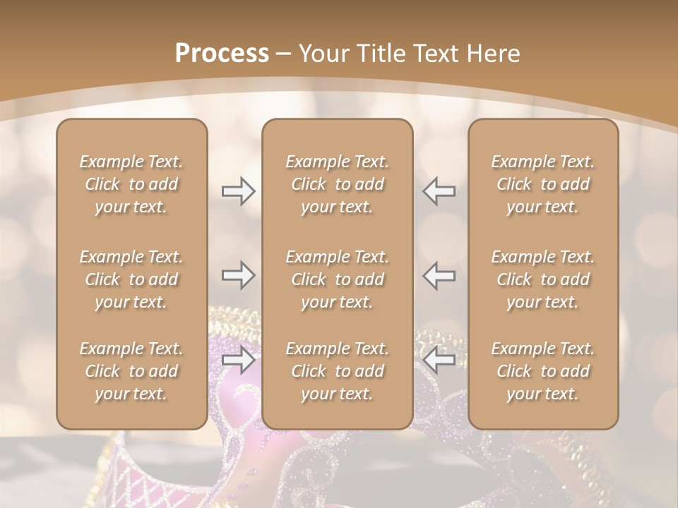 Space Masquerade Accessory PowerPoint Template