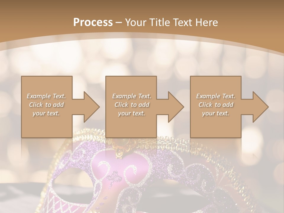 Space Masquerade Accessory PowerPoint Template