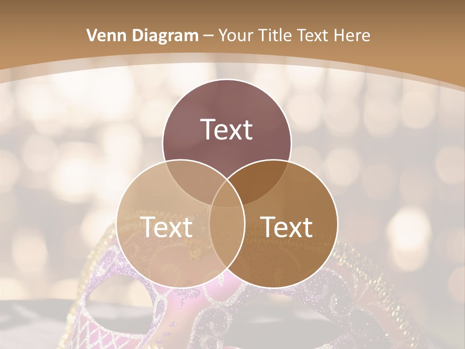 Space Masquerade Accessory PowerPoint Template