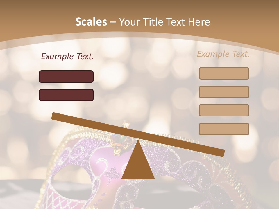 Space Masquerade Accessory PowerPoint Template