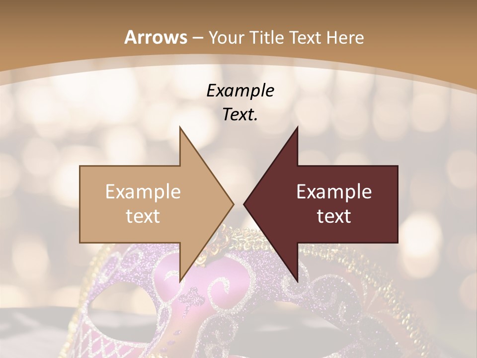 Space Masquerade Accessory PowerPoint Template