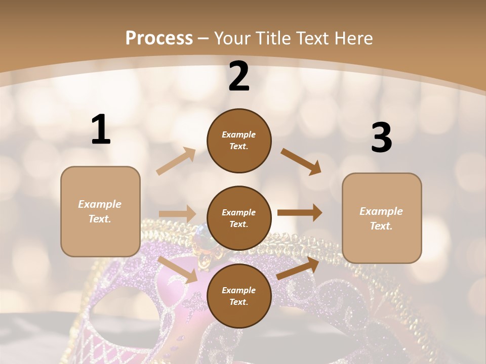 Space Masquerade Accessory PowerPoint Template