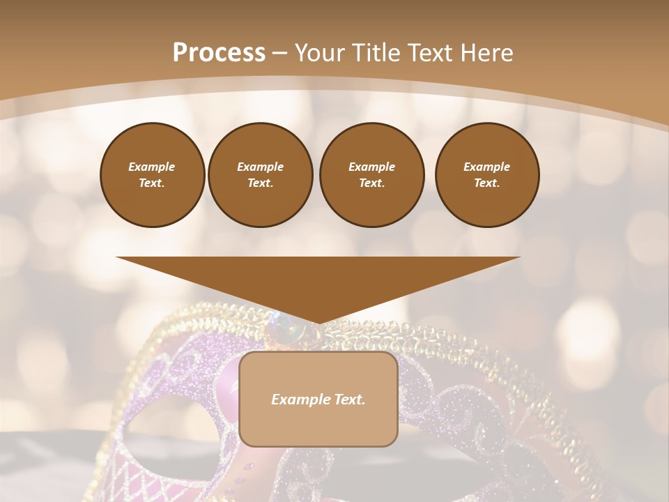 Space Masquerade Accessory PowerPoint Template