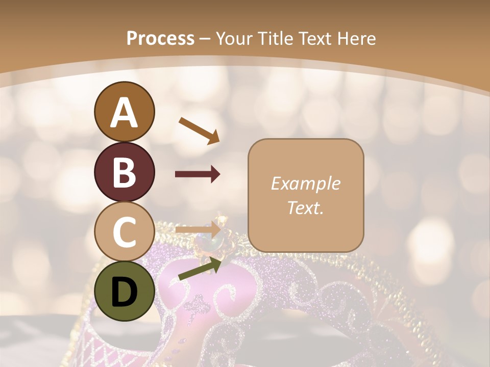 Space Masquerade Accessory PowerPoint Template