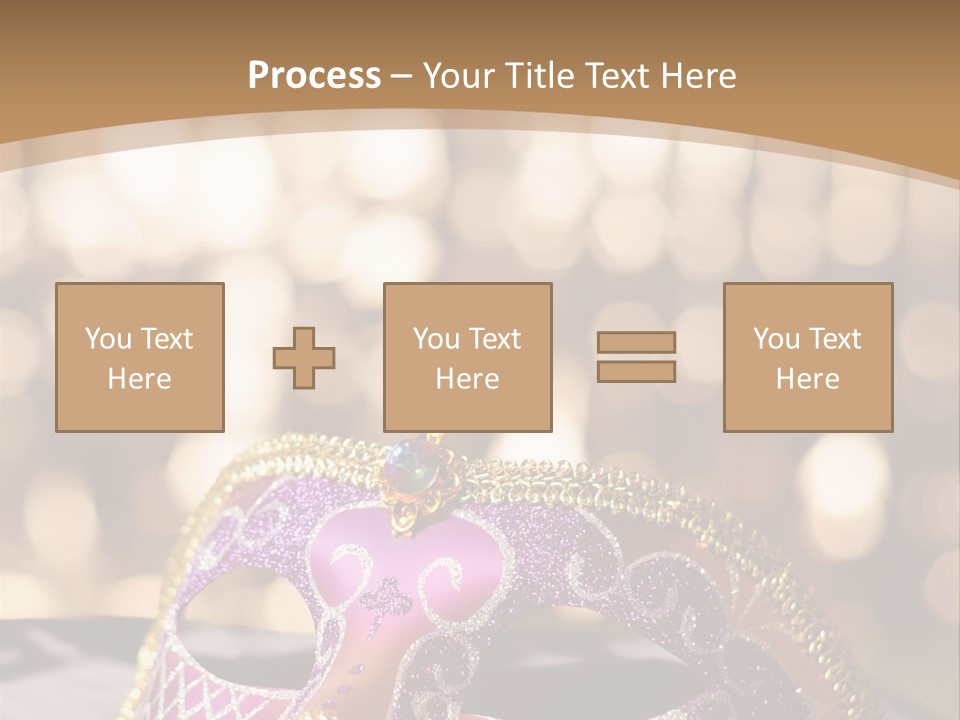 Space Masquerade Accessory PowerPoint Template