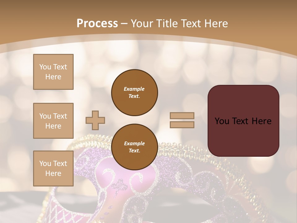 Space Masquerade Accessory PowerPoint Template