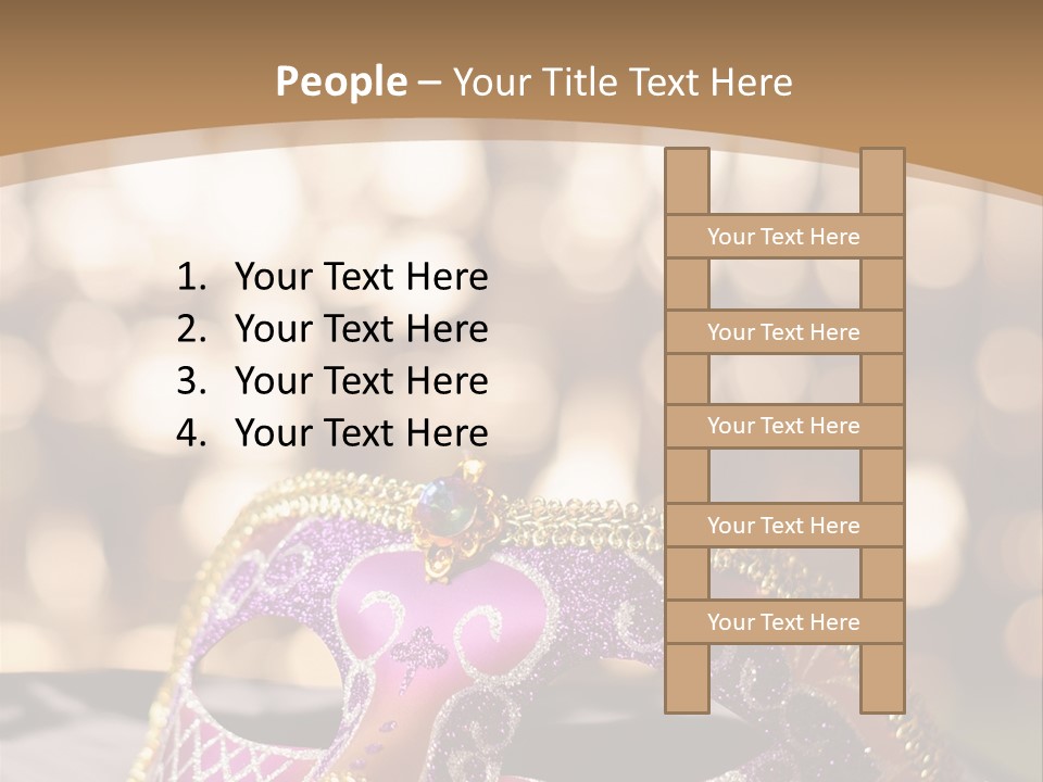 Space Masquerade Accessory PowerPoint Template