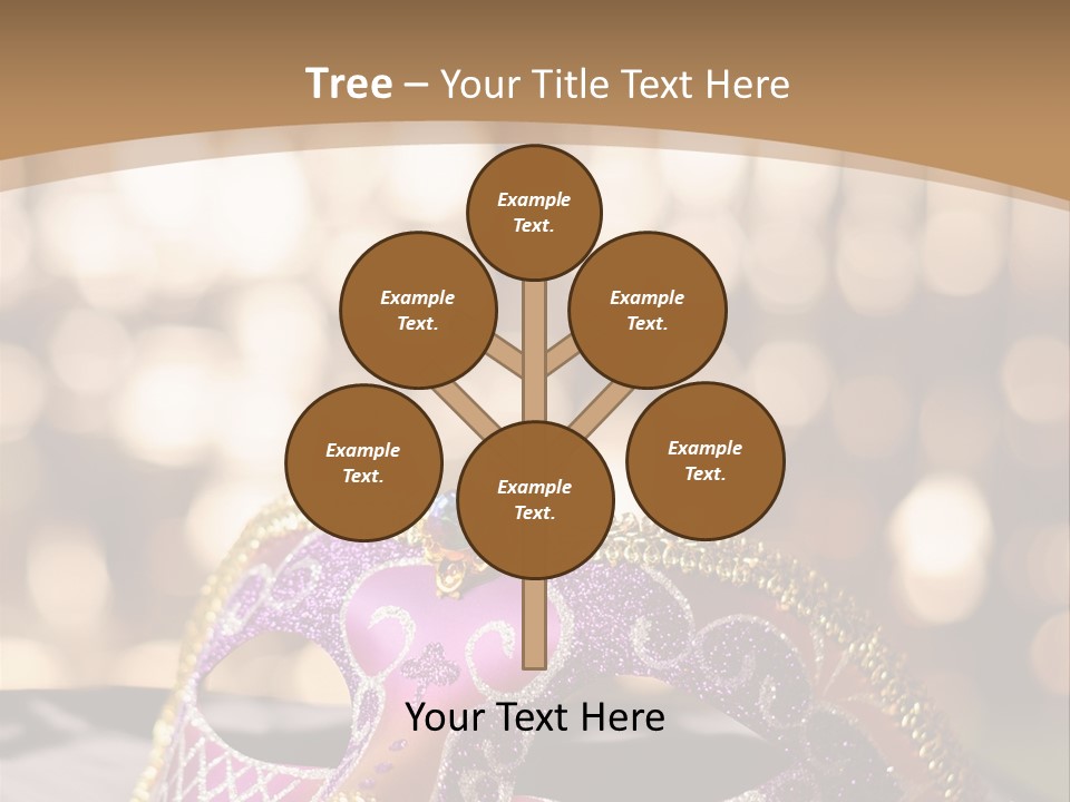 Space Masquerade Accessory PowerPoint Template