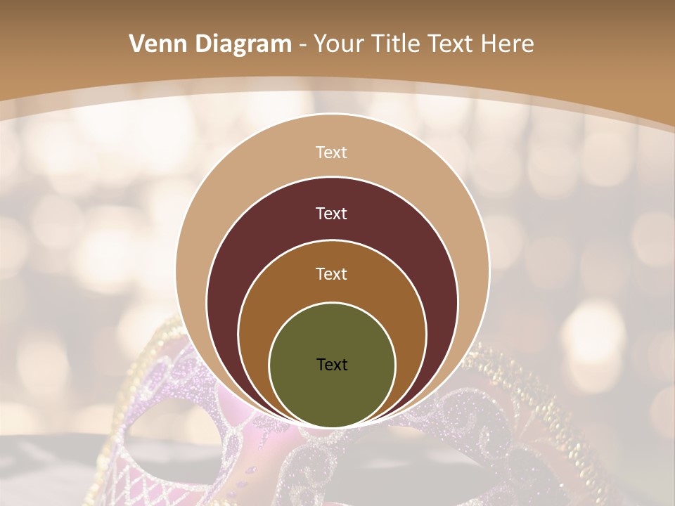 Space Masquerade Accessory PowerPoint Template