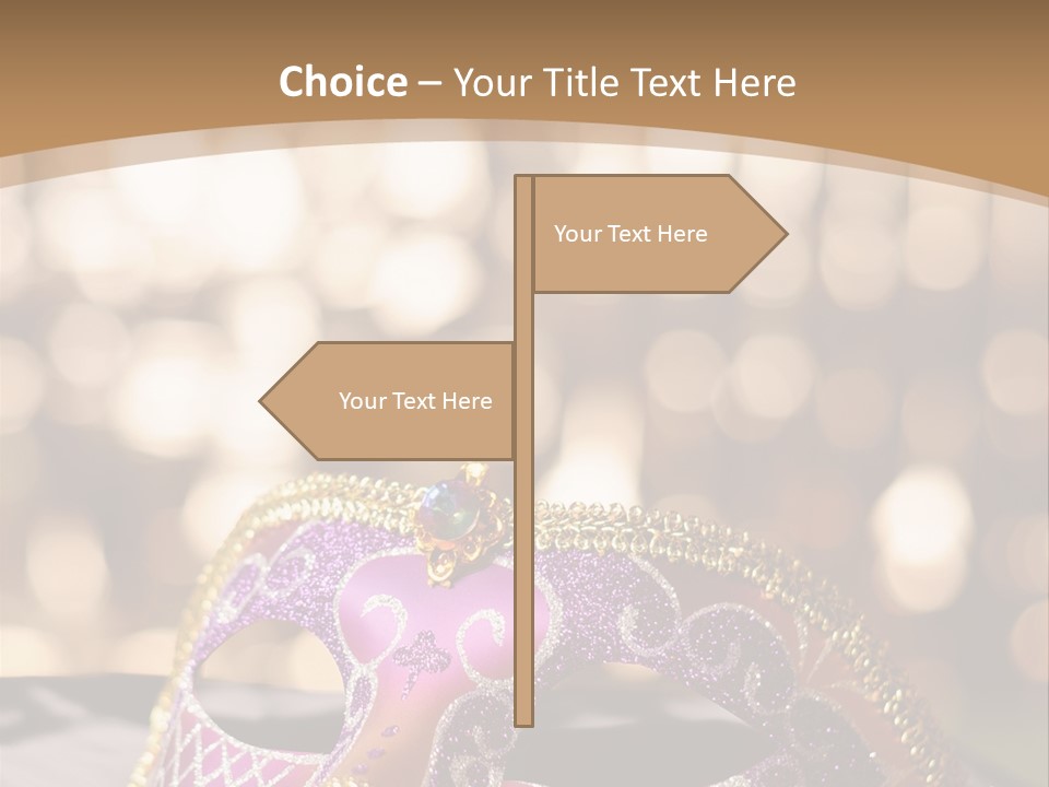 Space Masquerade Accessory PowerPoint Template