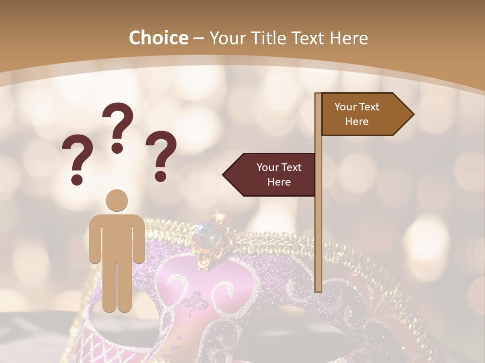 Space Masquerade Accessory PowerPoint Template