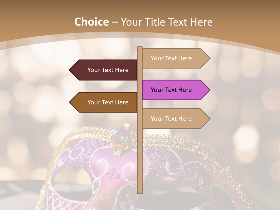 Space Masquerade Accessory PowerPoint Template