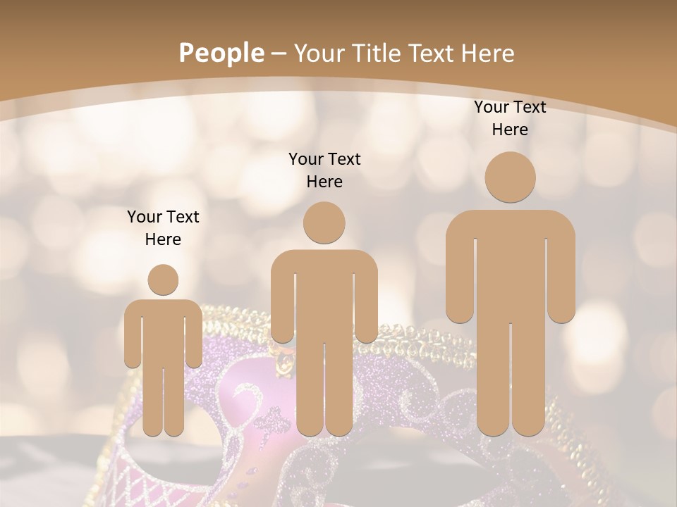 Space Masquerade Accessory PowerPoint Template