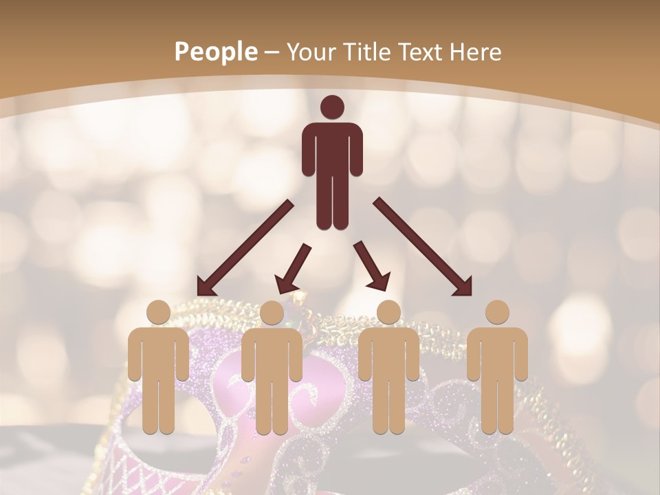 Space Masquerade Accessory PowerPoint Template