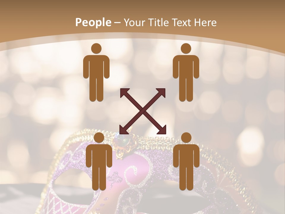 Space Masquerade Accessory PowerPoint Template