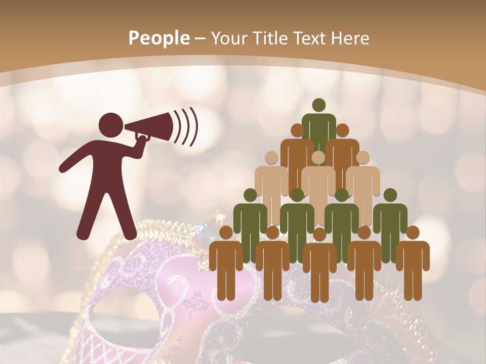 Space Masquerade Accessory PowerPoint Template