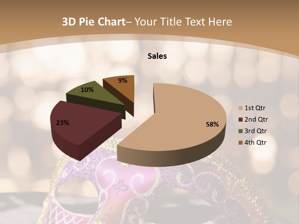 Space Masquerade Accessory PowerPoint Template
