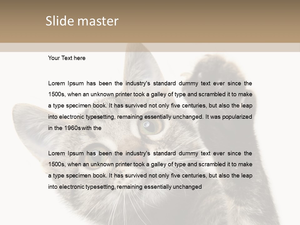 Company Character Chair PowerPoint Template