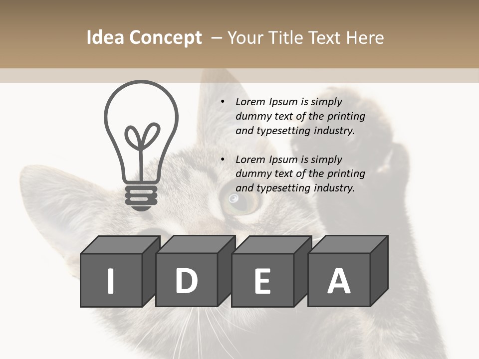 Company Character Chair PowerPoint Template