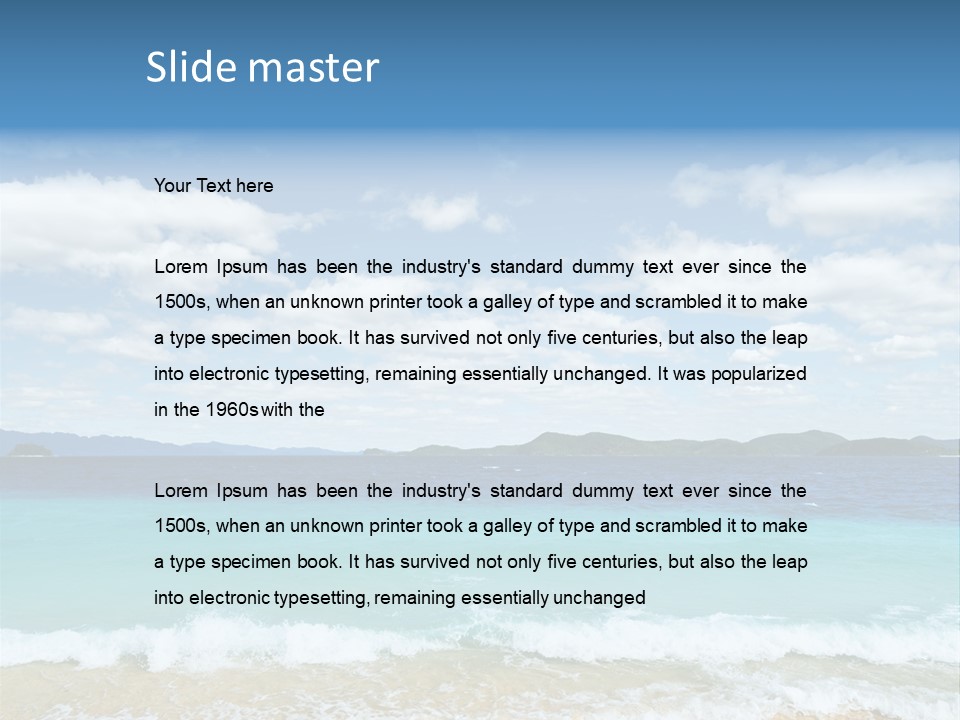 Coron Outdoor Surf PowerPoint Template