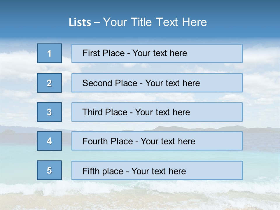 Coron Outdoor Surf PowerPoint Template