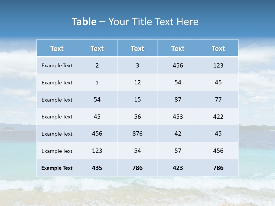 Coron Outdoor Surf PowerPoint Template