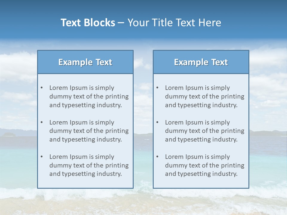 Coron Outdoor Surf PowerPoint Template
