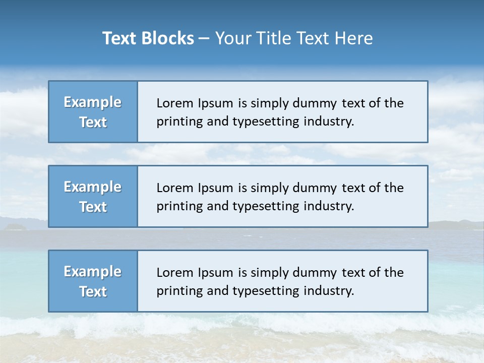Coron Outdoor Surf PowerPoint Template