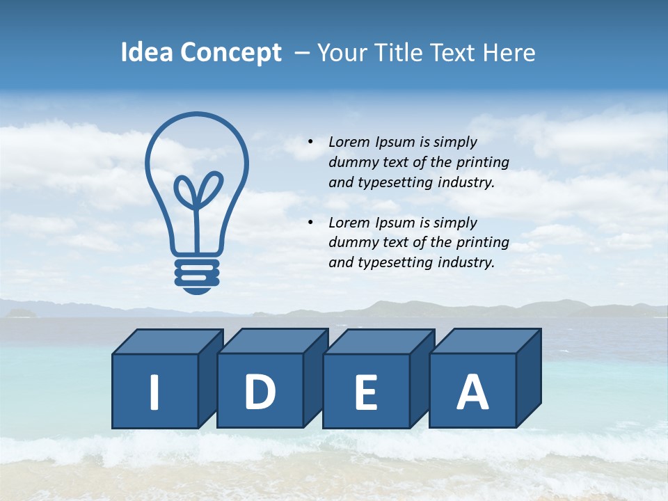 Coron Outdoor Surf PowerPoint Template