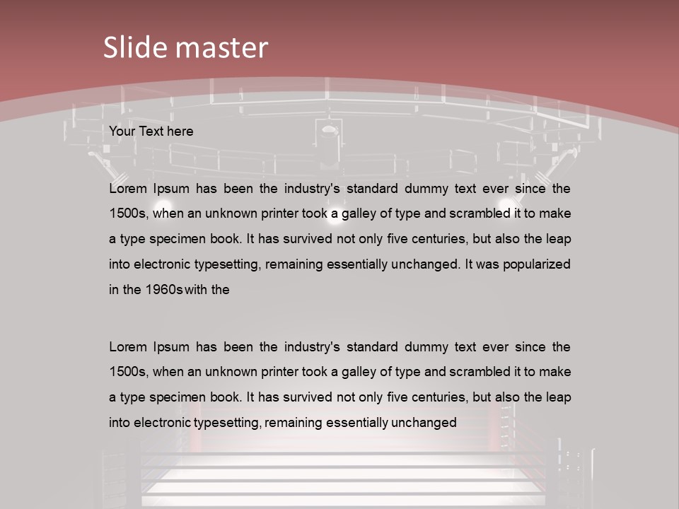 Illuminated Shape Air PowerPoint Template