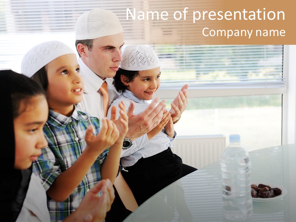 Father Doa Teaching PowerPoint Template